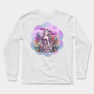 Mermaids of the Ocean bubbles Long Sleeve T-Shirt